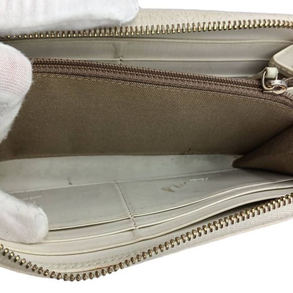 FENDI Zucchino Spalmati FF Multicolor Large Size Zip Wallet White Multicolor - Picture 2 of 13